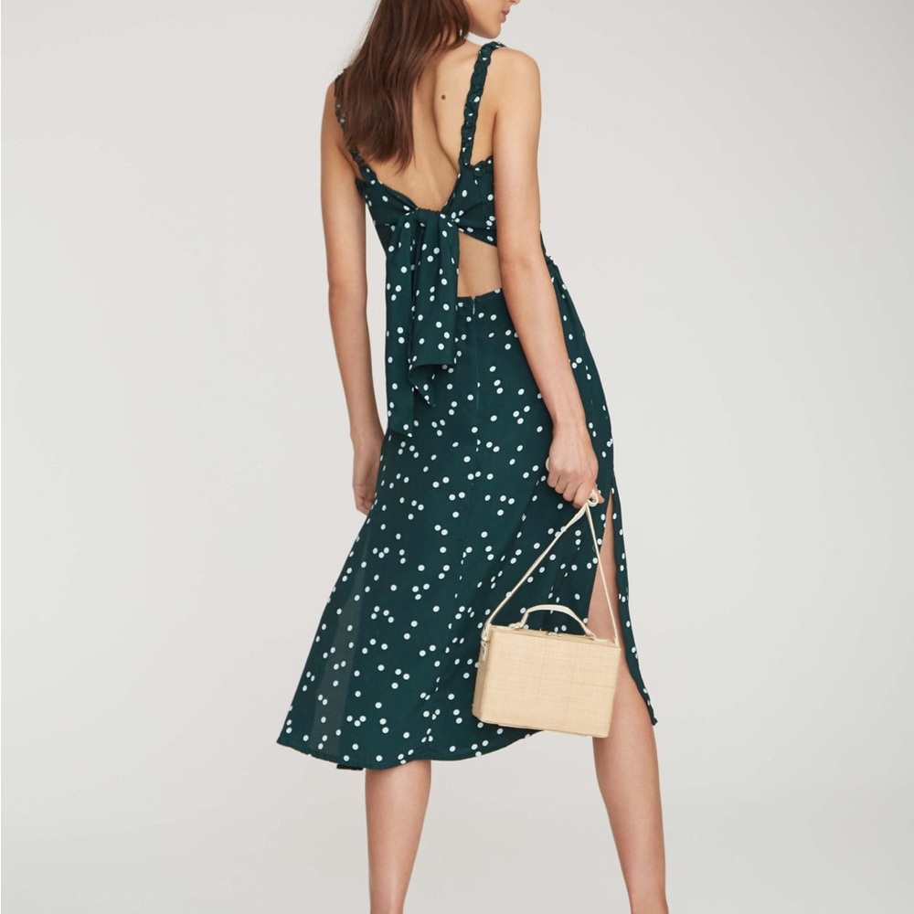 Faithfull the Brand | Gizele Linnea Dot/Green Midi Dress